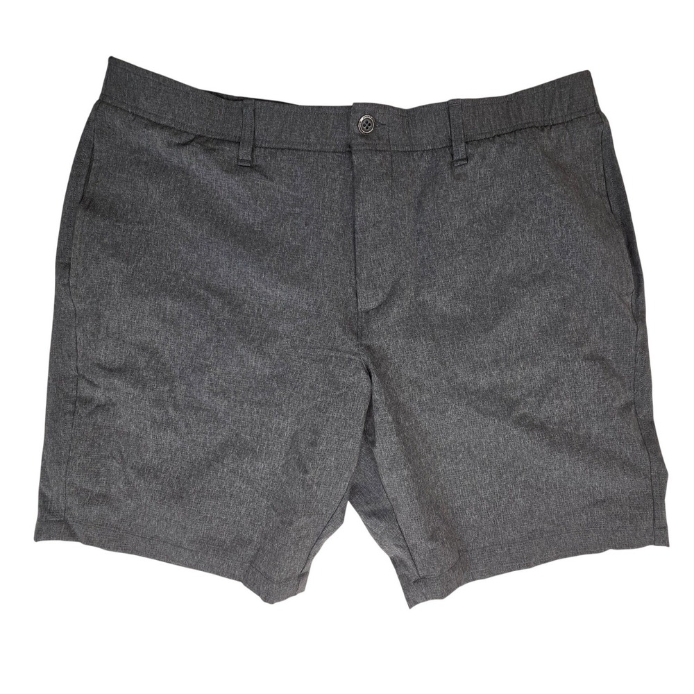 Under Armour Mens Gray Heathered Performance Golf Shorts Size 40 Flat Front